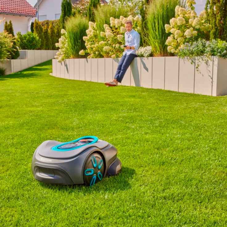 Gardena Sileno robotplæneklipper, med kabel, 800m², grå