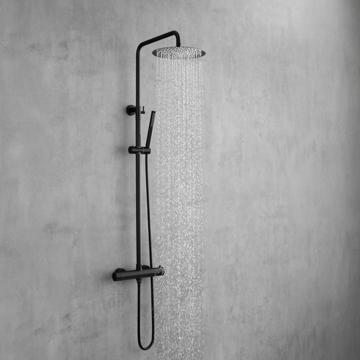 Lavabo Safira dusjsett, matt sort