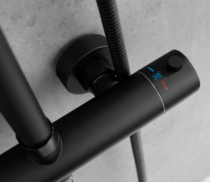 Lavabo Safira brusesæt, mat sort