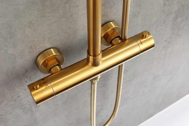 Lavabo Safira brusesæt, messing