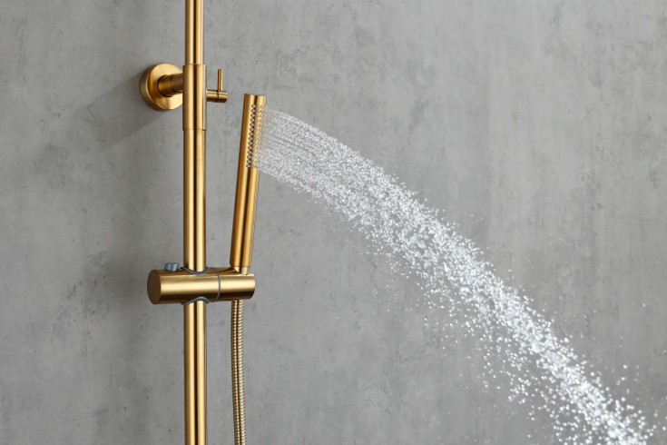 Lavabo Safira dusjsett, messing