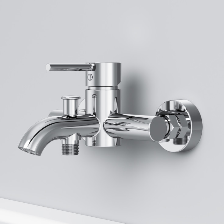 AM.PM Spike badkarsblandare, krom