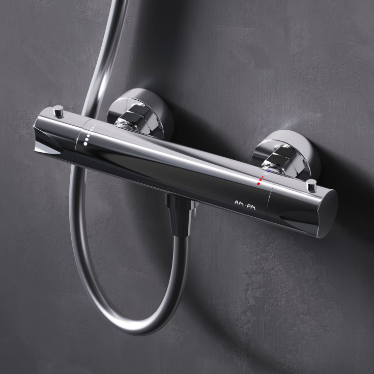 AM.PM Hit Thermostatic dusjsett, krom