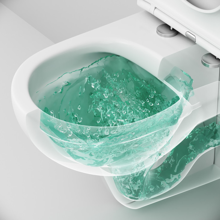 AM.PM Hit vegghengt toalett, hvit