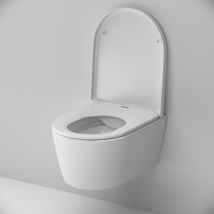 AM.PM Func FlashClean vegghengt toalett, uten spylekant, hvit