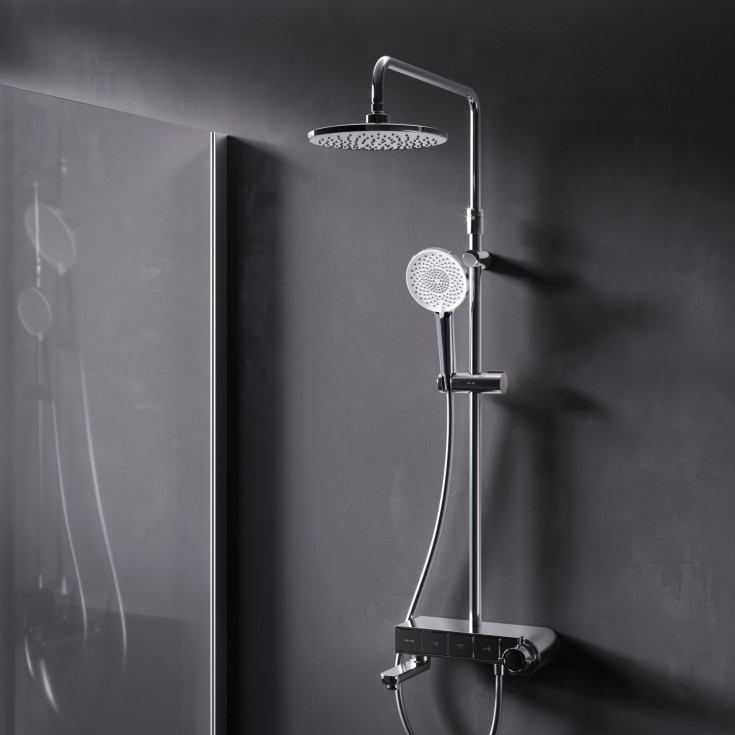 AM.PM X-Joy badkarsblandare med duschset, krom