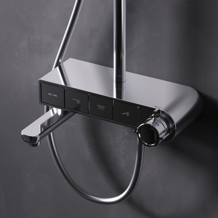 AM.PM X-Joy badkarsblandare med duschset, krom