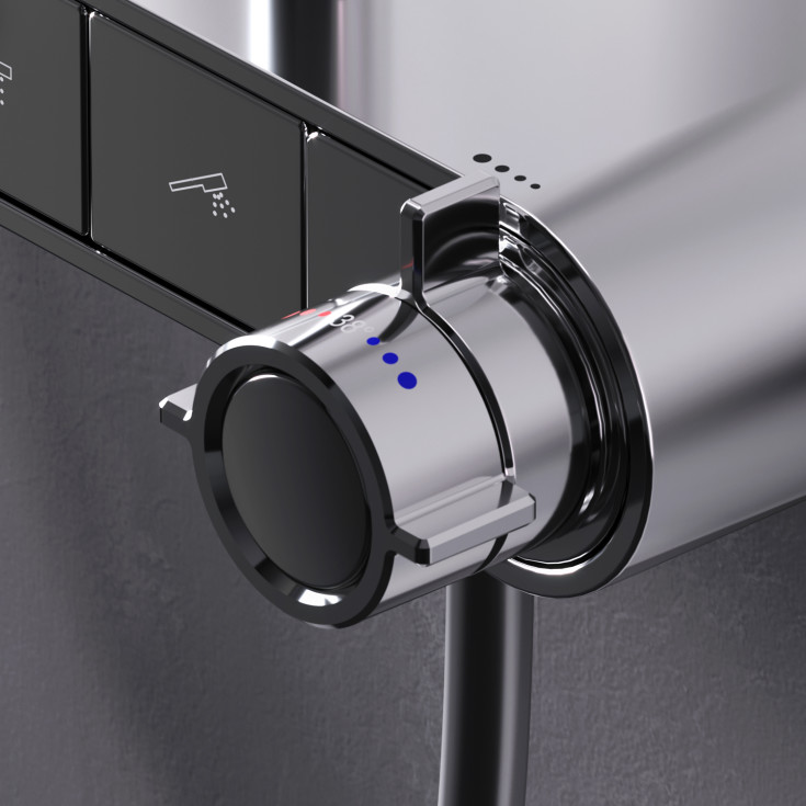 AM.PM X-Joy badekararmatur med dusjsett, krom