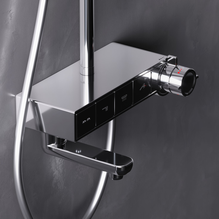 AM.PM X-Joy badkarsblandare med duschset, krom