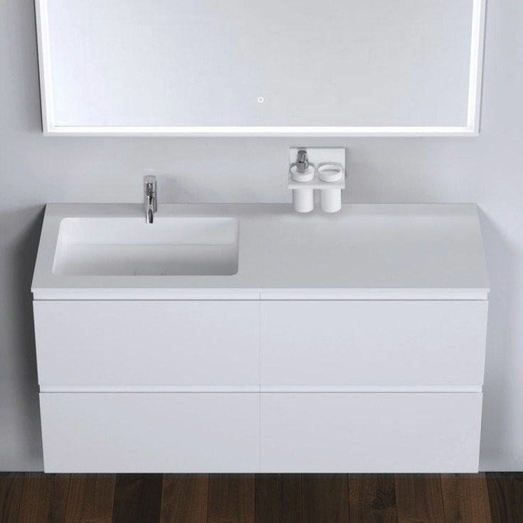 Copenhagen Bath Malmø 120 møbelpakke, med servant, 120x45x60 cm, hvit matt