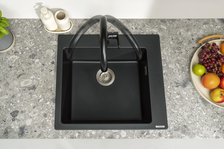 Hansgrohe Vernis Blend M35 köksblandare, matt svart