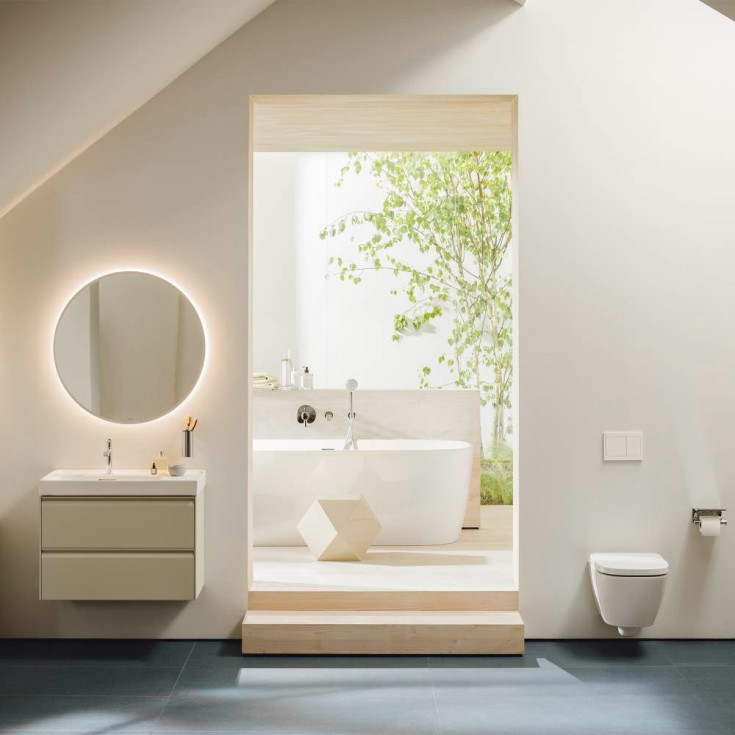 Laufen Meda væghængt toilet, uden skyllekant, hvid