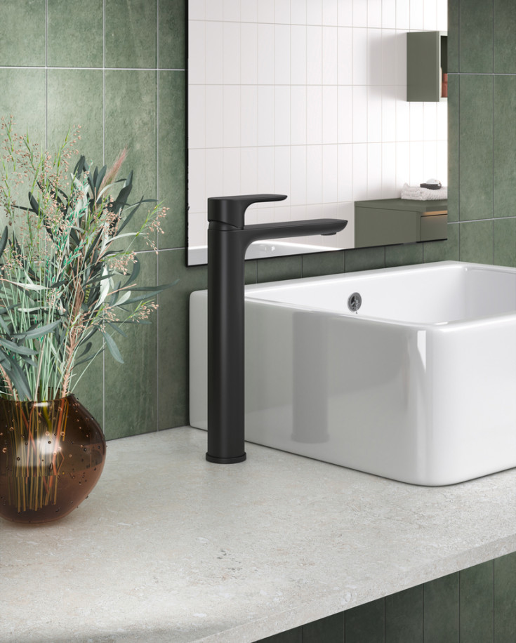 Gustavsberg Estetic tvättställsblandare, matt svart