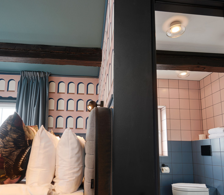 Ifö Cairo loftlampe, Ø20 cm, hvid/klar