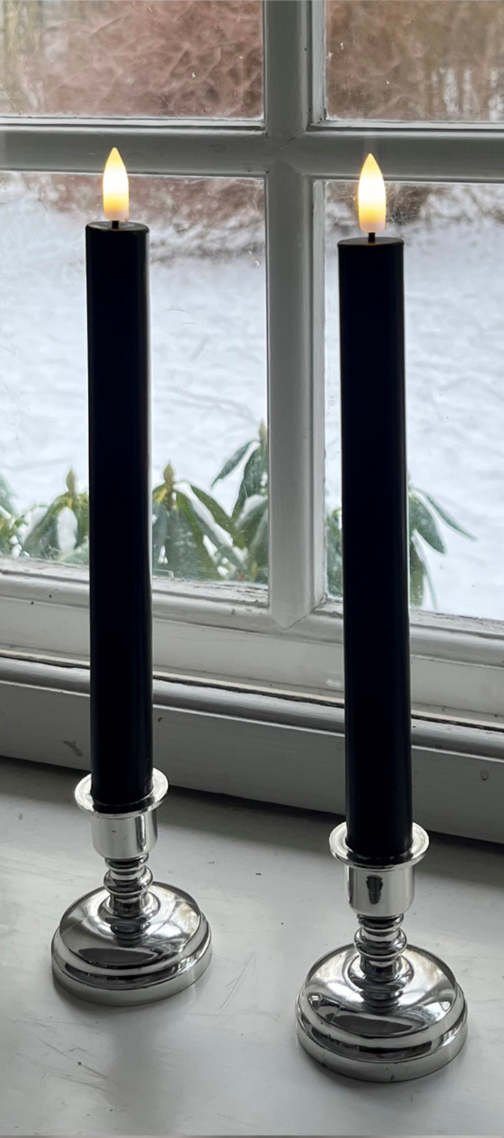 Veli Line LED kronelys, batteri, 15,5 cm, 2-pk