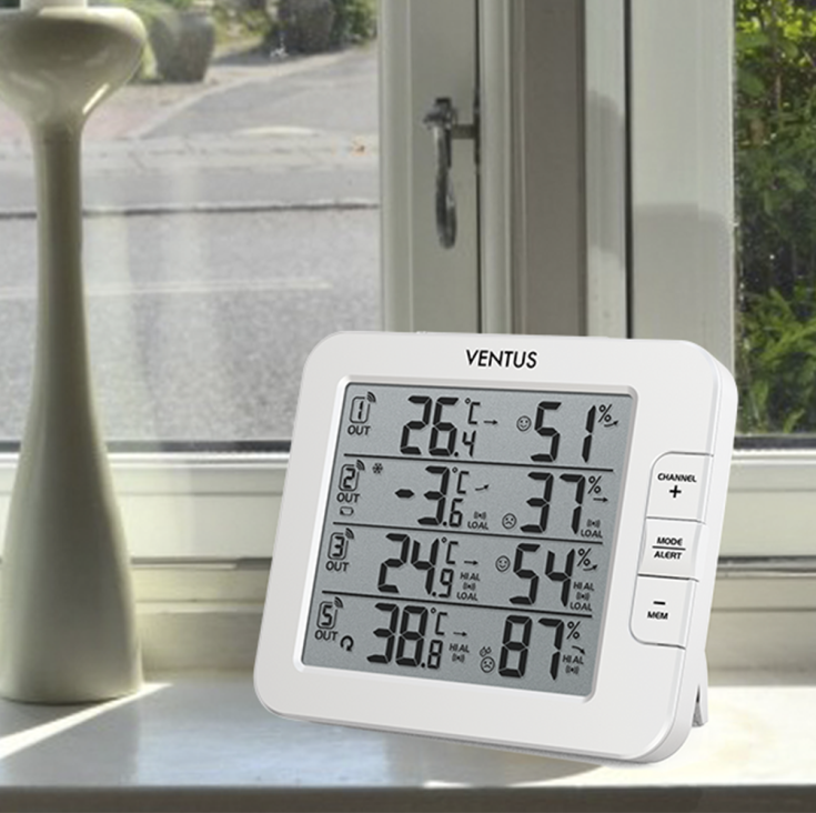 Ventus vejrstation W210, sensorer