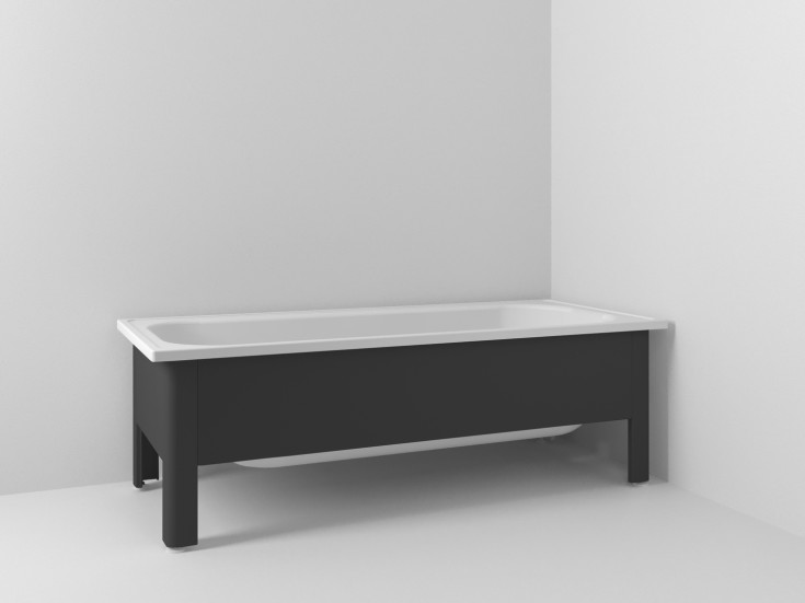 Svedbergs badkar, 150x70 cm, svart