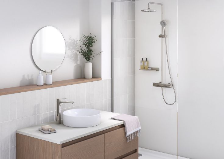 Oras Linea Rain brusesæt, krom