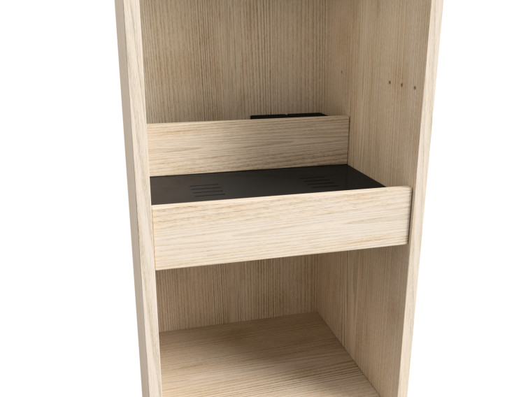 Svedbergs ladestation til højskab, 50 cm, hvid ask