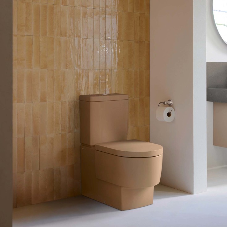 Duravit Balcoon toalettsete, soft close, avtagbar, brun