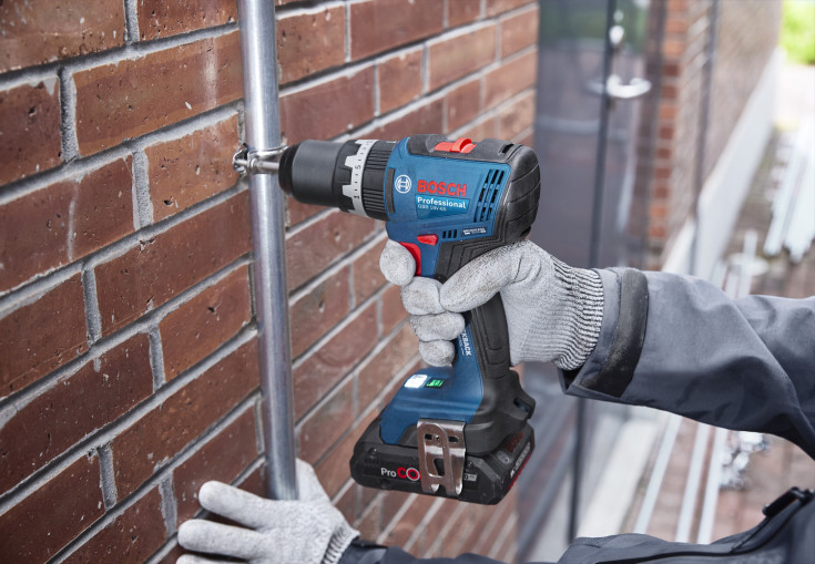 Bosch slagboremaskine GSB 18V-65, 2 x 18V/4,0 Ah ProCore, L-Boxx