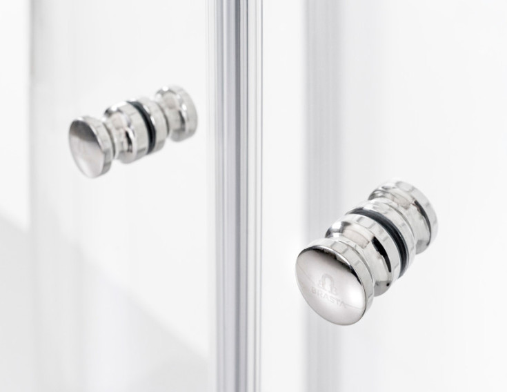 Brasta Ada dusjhjørne, 93x80 cm, klart glass, krom profil