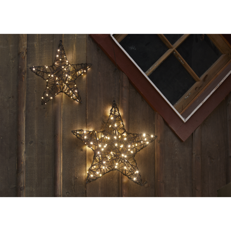 Star Trading Vicke stjärna med ljus, batteri, 30 cm