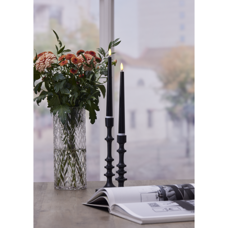 Star Trading Candy LED kronelys, batteri, 26 cm, 2-pk