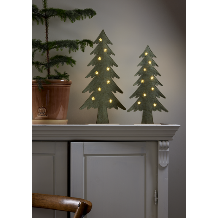 Star Trading Fabbe julgran med ljus, 44,5 cm