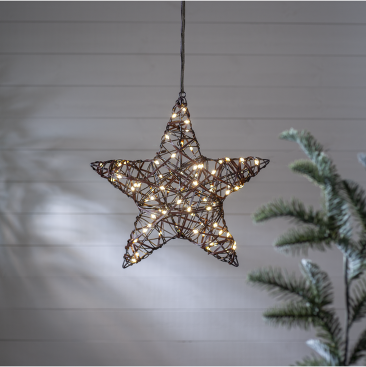 Star Trading Vicke-stjerne med lys, 40 cm