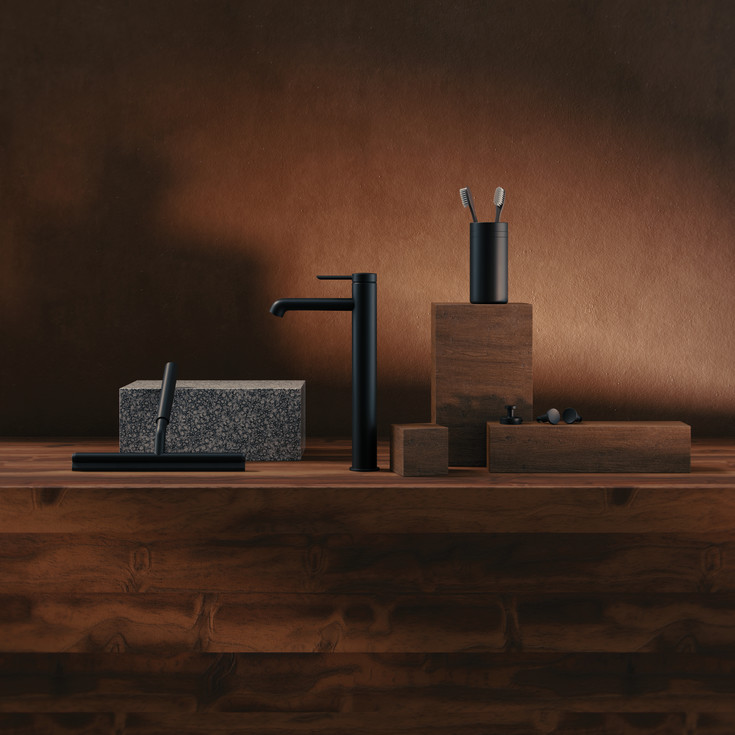 Damixa Zen håndkleknagg, 2 stk, matt sort