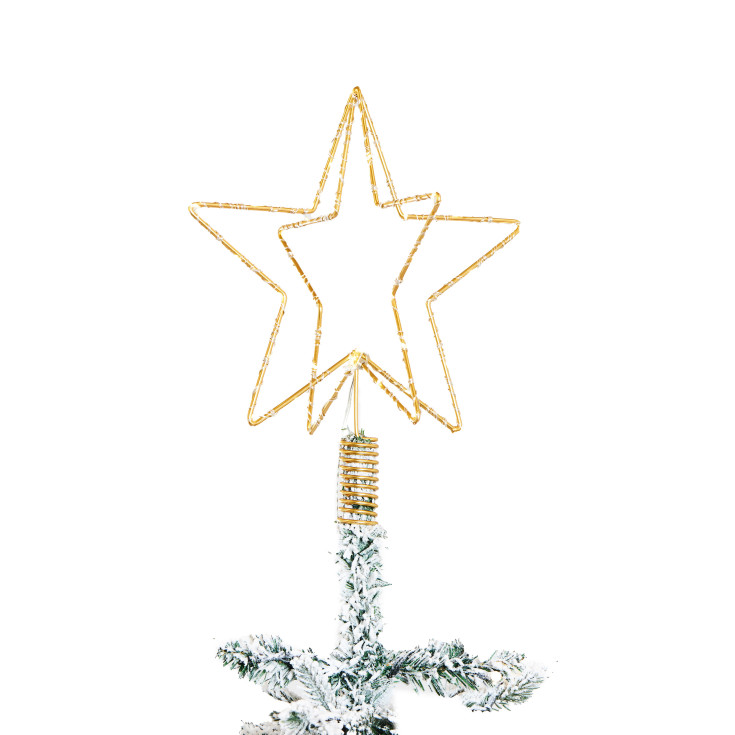 Nordic Winter toppstjerne med lys