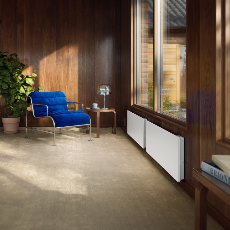 Ebeco Wallflex elradiator med termostat & WiFi, 230V, 2000W