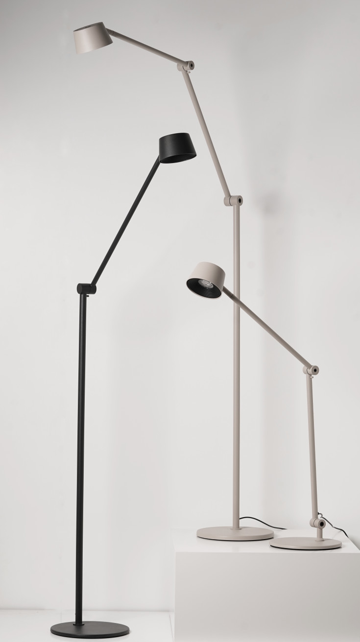 Antidark Direction F1 gulvlampe, grå