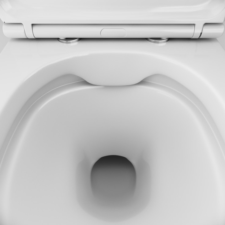 AM.PM X-Joy S FlashClean vegghengt toalett, uten spylekant, hvit