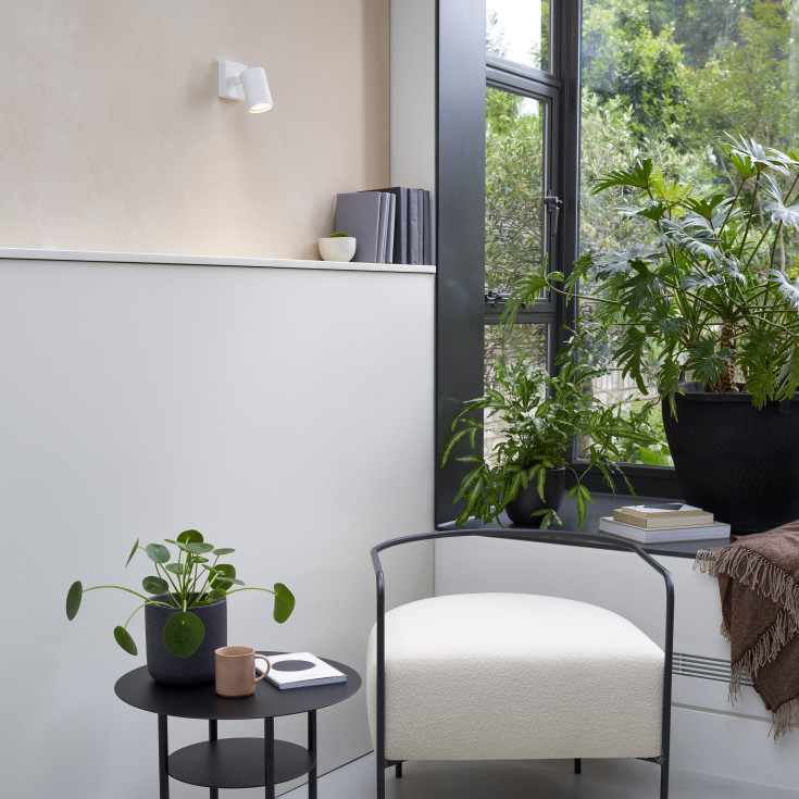 Astro Ascoli Single væglampe, hvid