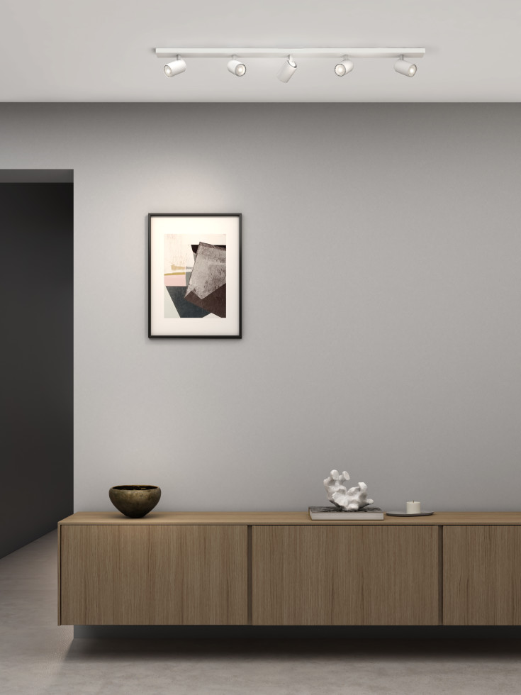 Astro Ascoli Five spotlampe, 5 spots, hvid