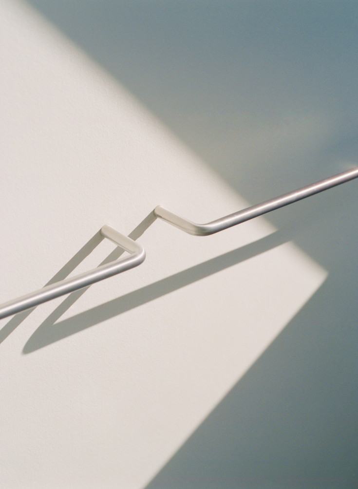 D line handduksstång, 45 cm, borstat rostfritt stål