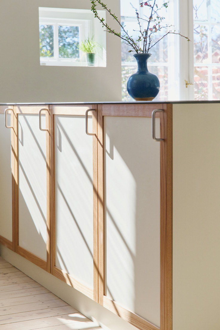 D Line greb, cc 128 mm, børstet rustfrit stål