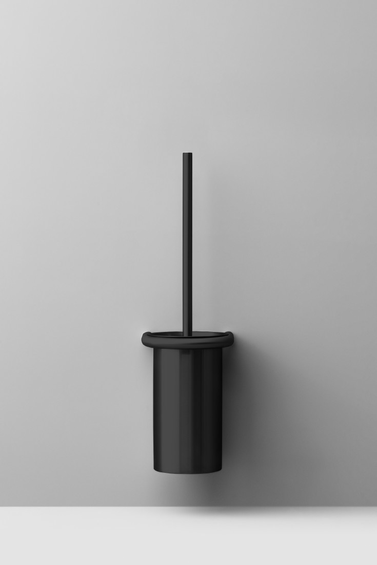 D Line toiletbørsteholder, børstet sort