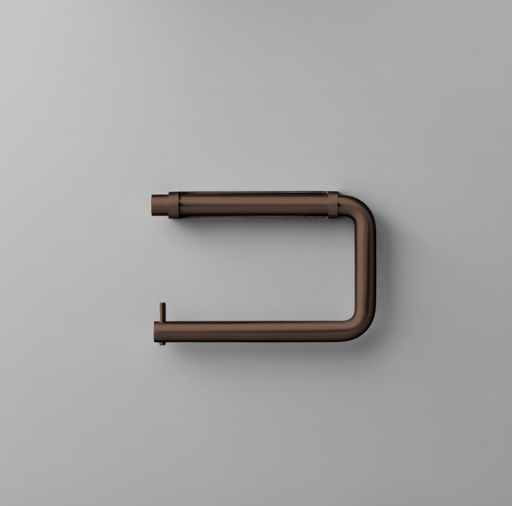 D Line toiletrulleholder, børstet bronze