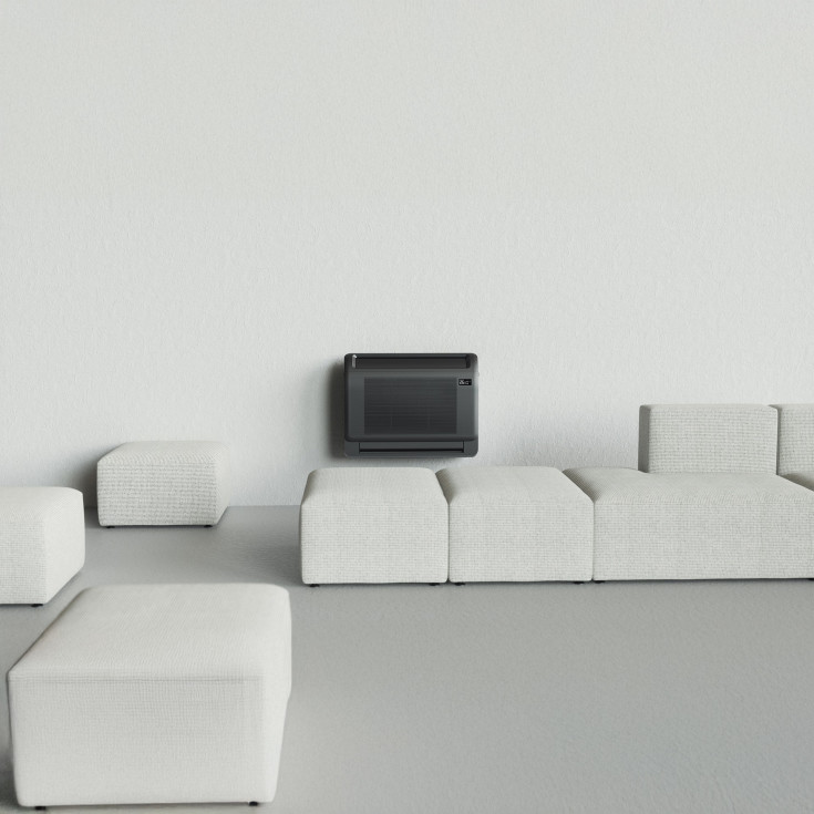 ELL Solid luft til luft varmepumpesæt, antracit