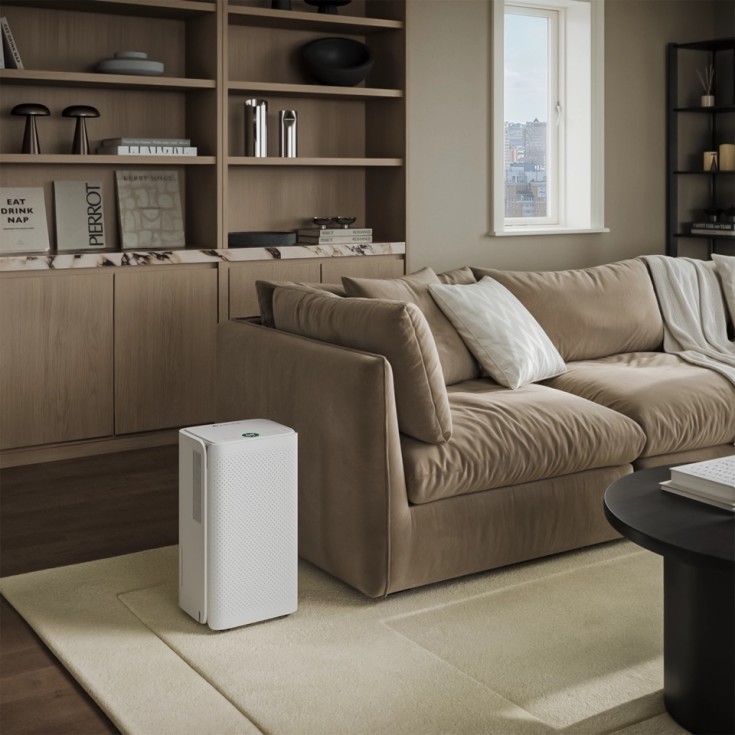 Arida Larvik affugter, appstyret, 12 liter/døgn, 60 m²