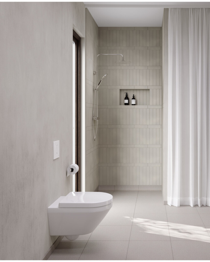 Gustavsberg Graphic vägghängt toalett, utan spolkant, vit