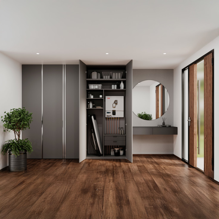 Metro Therm System 4 Slimline Termisk fjernvarmeunit, med kabinet