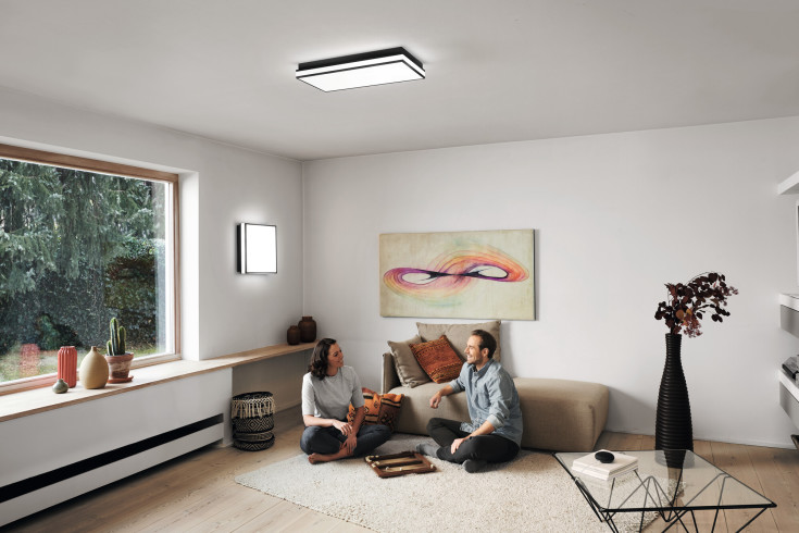 Osram Smart+ Wifi Orbis Magnet plafond, justerbar hvid, 60x30 cm, sort