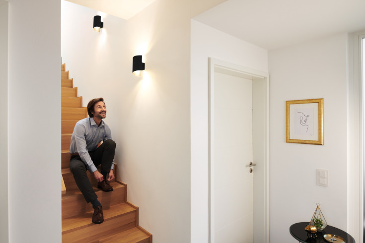 Osram Smart+ Wifi Twist væglampe, justerbar hvid, sort