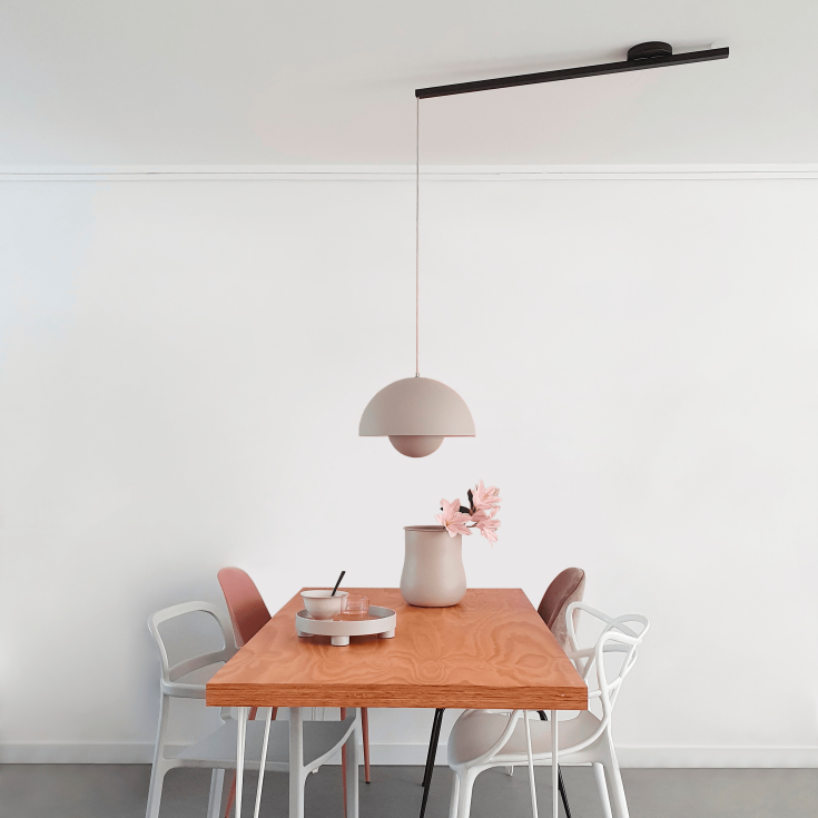 Lightswing Enkelt opphengssystem, 90 cm, svart