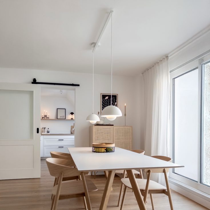 Lightswing Twin ophængssystem, 110 cm, hvid