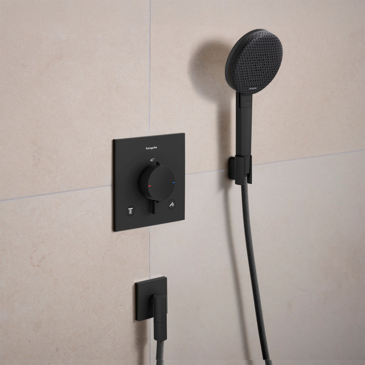 Hansgrohe Raindance Alive S hånddusj, vannsparende, matt sort